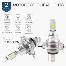 Details About 1pair 100w H4 Motorcycle Csp Led Headlight Bulbs 34901 Kj9 003 34901 Mc7 601ha