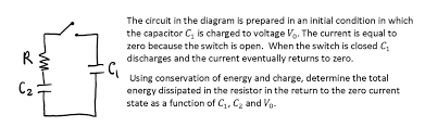 Capacitor C1 Is Charged To Voltage Vo
