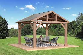 Wood Pavilion With Aluminum Roof