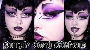 purple goth makeup tutorial you
