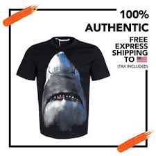 Details About Authentic Nwt Givenchy Men S Black Shark T Shirt Short Sleeve Size S Cuban Fit