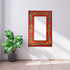 Hand Painted Mirror Frame With