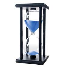 60 minutes hourglass timer wood