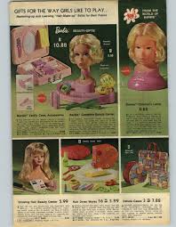 1974 paper ad barbie vanity case beauty