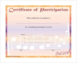 Music Award Certificate Template 7 Printable Music Certificate