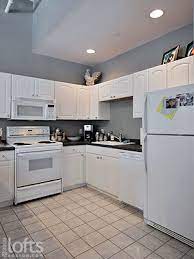 grey kitchen walls white cabinets grey