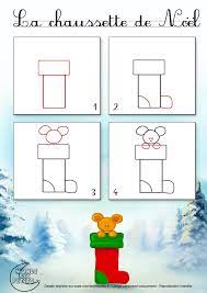 Dessin2_Comment dessiner une chaussette de Noël ? | Dessin de noel facile, Dessin  noel, Dessin