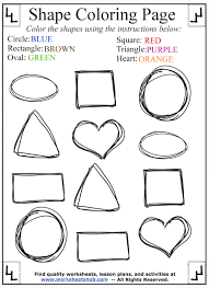 Click on the free shapes colour page you would like to print, if you print them all you can. Shape Coloring Pages