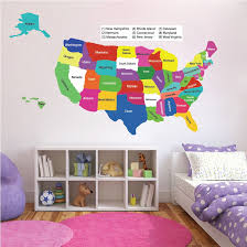 United States Map Wall Decal