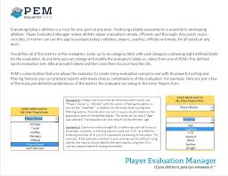 How does the team respond mentally to critical game situations? Player Assessment Application Pem Application Tools