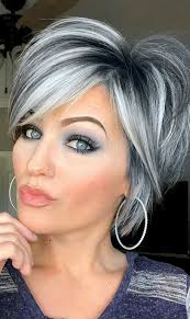 Short hairstyles for thick gray hair. Short Grey Hair Gray Hair Highlights Hair Highlights Short Hair Styles