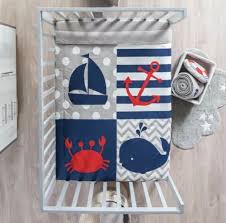 crib bedding set for boys sailor