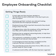 employee onboarding checklist new
