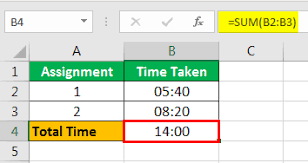 add time in excel how to add