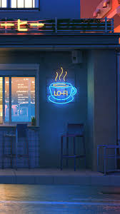 lofi coffee night art hd 4k