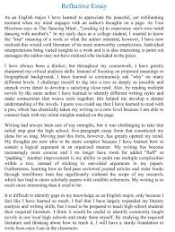 self reflection essay example reflective sample cover letter cover letter self reflection essay example reflective sampleself reflection essay example