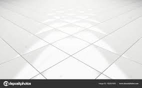 clean white tile floor 3d rendering