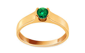 zöld koves arany gyűrű 