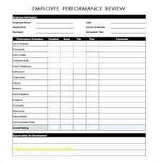 Annual Employee Evaluation Form Template New Sample Comments