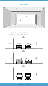 standard garage door dimensions and