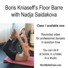 boris kniaseff floor barre with nadja
