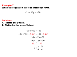 Math Example Linear Function Concepts