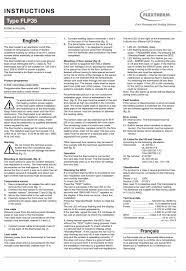 flextherm flp35 instructions manual pdf