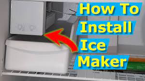 How to Install Ice Maker Box Whirlpool, Frigidaire Refrigerators - YouTube