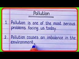 pollution essay in english 10 lines