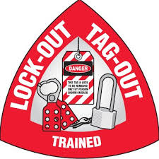 Safety Hard Hat Labels Lockout Tagout Trained