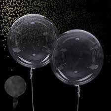 zancybuzz 50 pcs clear bobo balloons