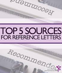 Top 5 Sources For Reference Letters