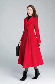 Wool Princess Coat Dress Coat 1950s