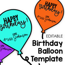 Balloon Template Teaching Resources Teachers Pay Teachers