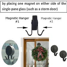 Magnetic Wreath Hanger Secures Wreaths