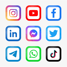 Loghi popolari delle icone dei social media nella piazza rotonda con  pulsanti moderni logo icona facebook instagram | Vettore Premium