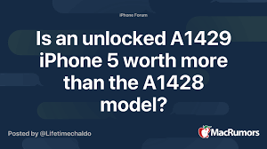 We can unlock your apple iphone 5 cell phone for free, regardless of what network it is currently locked to! Is An Unlocked A1429 Iphone 5 Worth More Than The A1428 Model Macrumors Forums