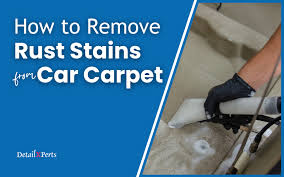 remove rust stains from car carpet