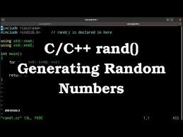 generating random numbers you