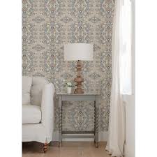 roommates medallion fl l and stick wallpaper taupe