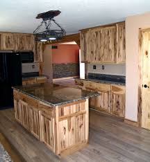 rustic hickory kitchen cabinets