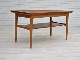 Danish Folding Sofa Table In Teak And