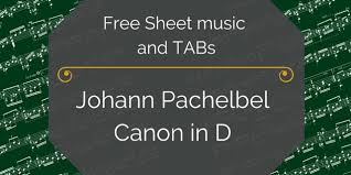 He wrote a considerable number cantatas for the lutheran church, hymn settings, and chamber sonatas for various instruments, especially the violin. Free Pdf Pachelbel Johann Canon In D Arranged For Guitar With Tabs