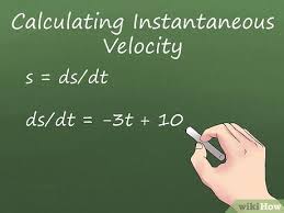 How To Calculate Instantaneous Velocity