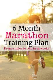 6 month marathon training plan free