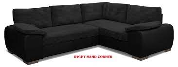 corner sofa bed enzo grey black brown