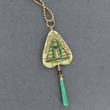 Vintage Glass Egyptian Necklace