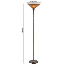 3 Way Torchiere Floor Lamp With Frosted