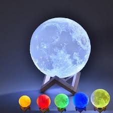 Multi Color Moon Lamp Simply Novelty