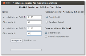 Indirect Effect P Value Calculator